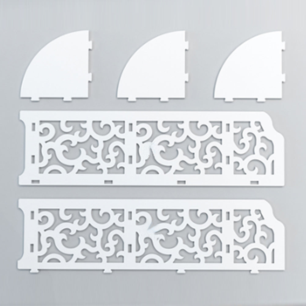 3-Tier Corner Storage Rack MDF Waterproof Shelf