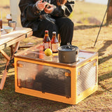 Stackable Transparent Plastic Storage Box with Lid & Wheels & Handles