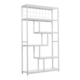 Modern 6 Tiers Metal Bookcase Storage Shelf for Home Organizing