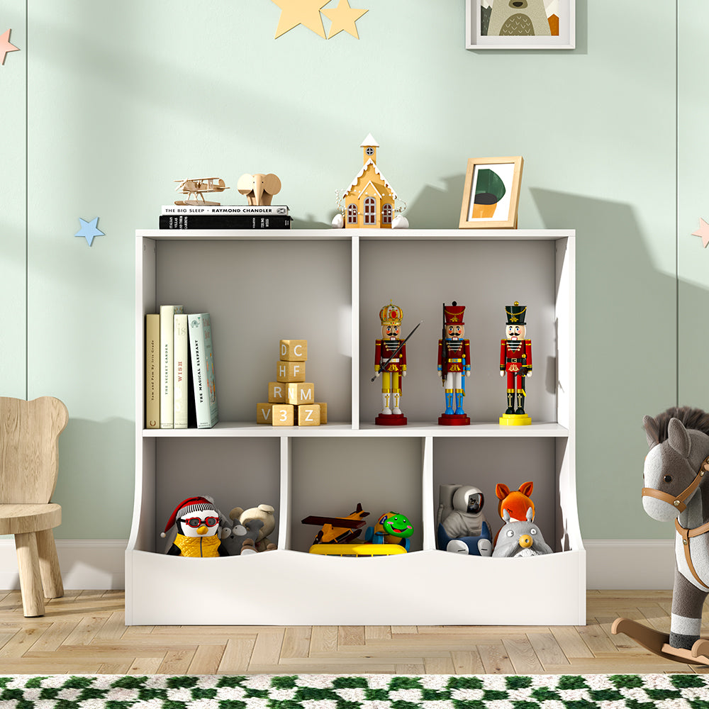 Kids Toy Storage Organizer with Open Shelves and Kid Friendly Design