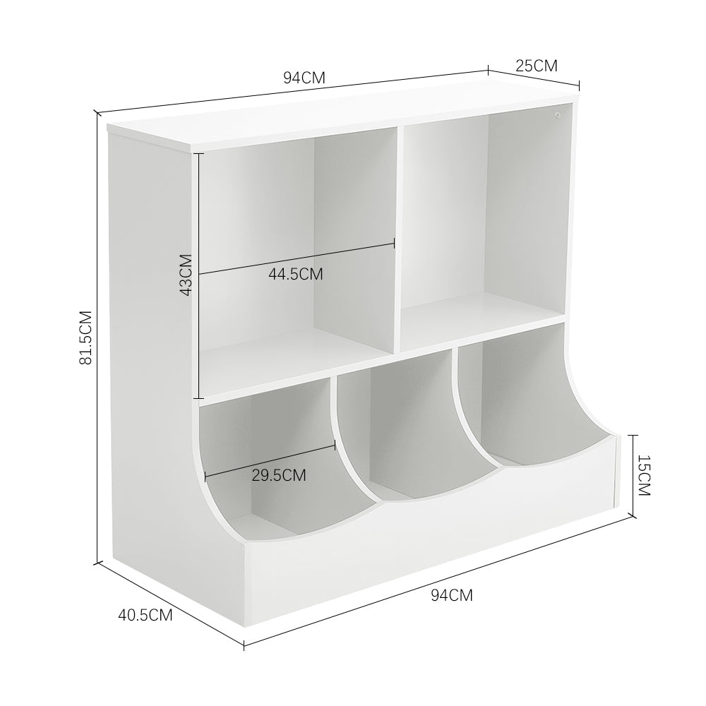 Kids Toy Storage Organizer with Open Shelves and Kid Friendly Design