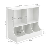 Kids Toy Storage Organizer with Open Shelves and Kid Friendly Design