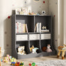 Kids Toy Storage Organizer Cabinet with Open Shelves and Drawers