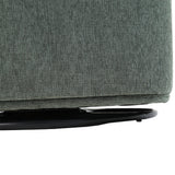 Sherpa Swivel Leisure Chair Plush Padded Seat Durable Wooden Frame