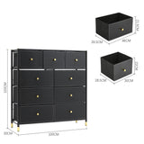 9 Drawer Storage Cabinet Organiser with Metal Frame