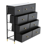 9 Drawer Storage Cabinet Organiser with Metal Frame
