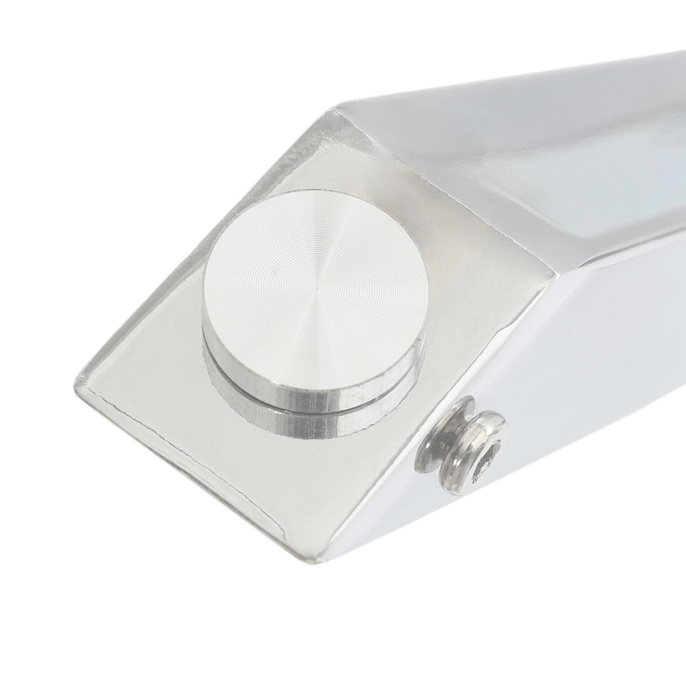 Round Tempered Glass Dining Table with Chrome Base Modern Small Dining Table