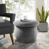 Velvet Mushroom Footstool Lightweight Floor Seat