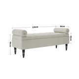 Luxury Flip Top Storage Bench with Hidden Compartment Plush Velvet Extra Seating