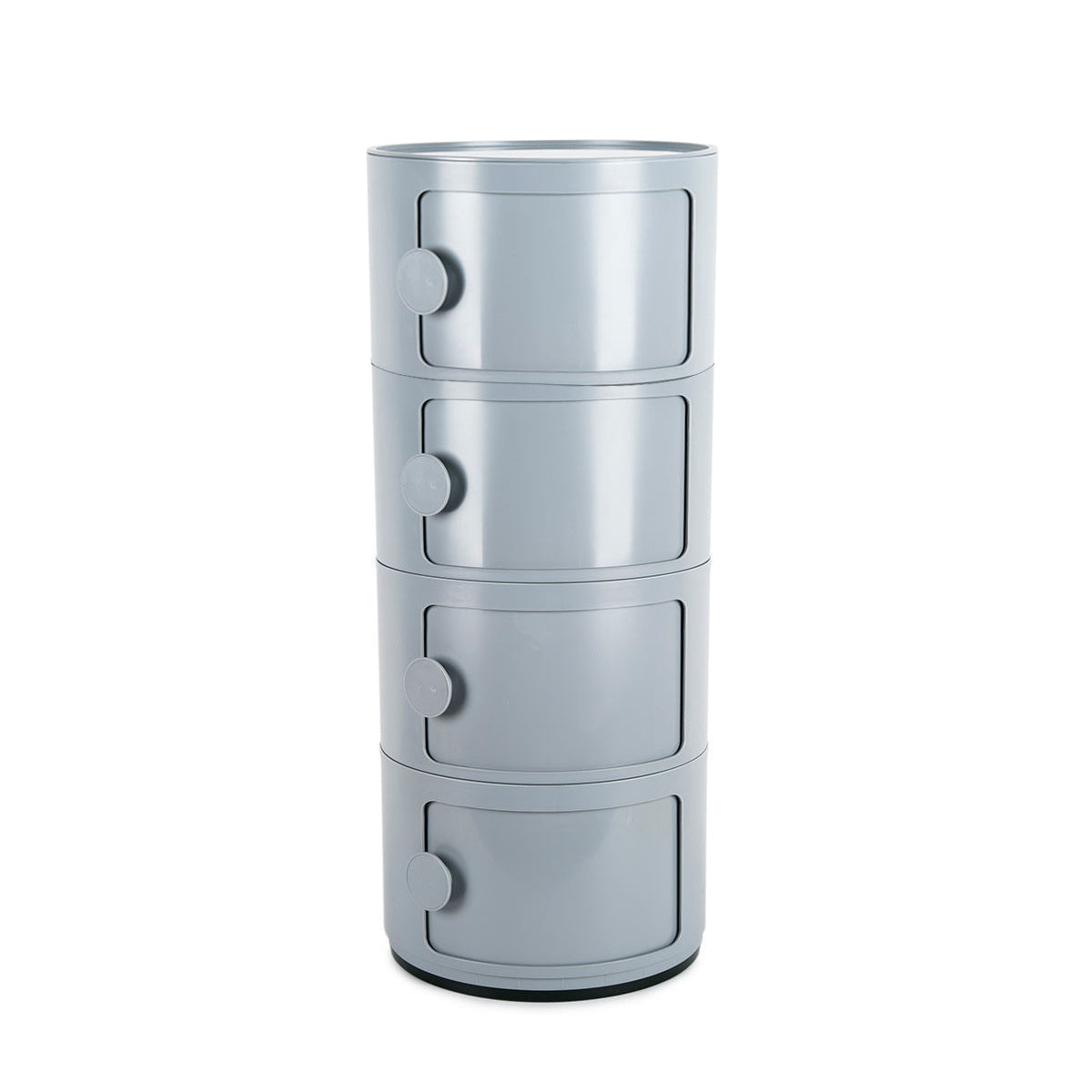 Cylindrical 4 Tiered ABS Plastic Drawer Storage Unit Organizer