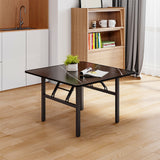 Square Folding Coffee Table Faux Marble Top Living Room Table