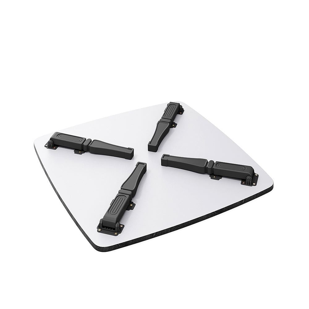 Foldable Coffee Table Square MDF Wood Grain Compact Living Room Side Table