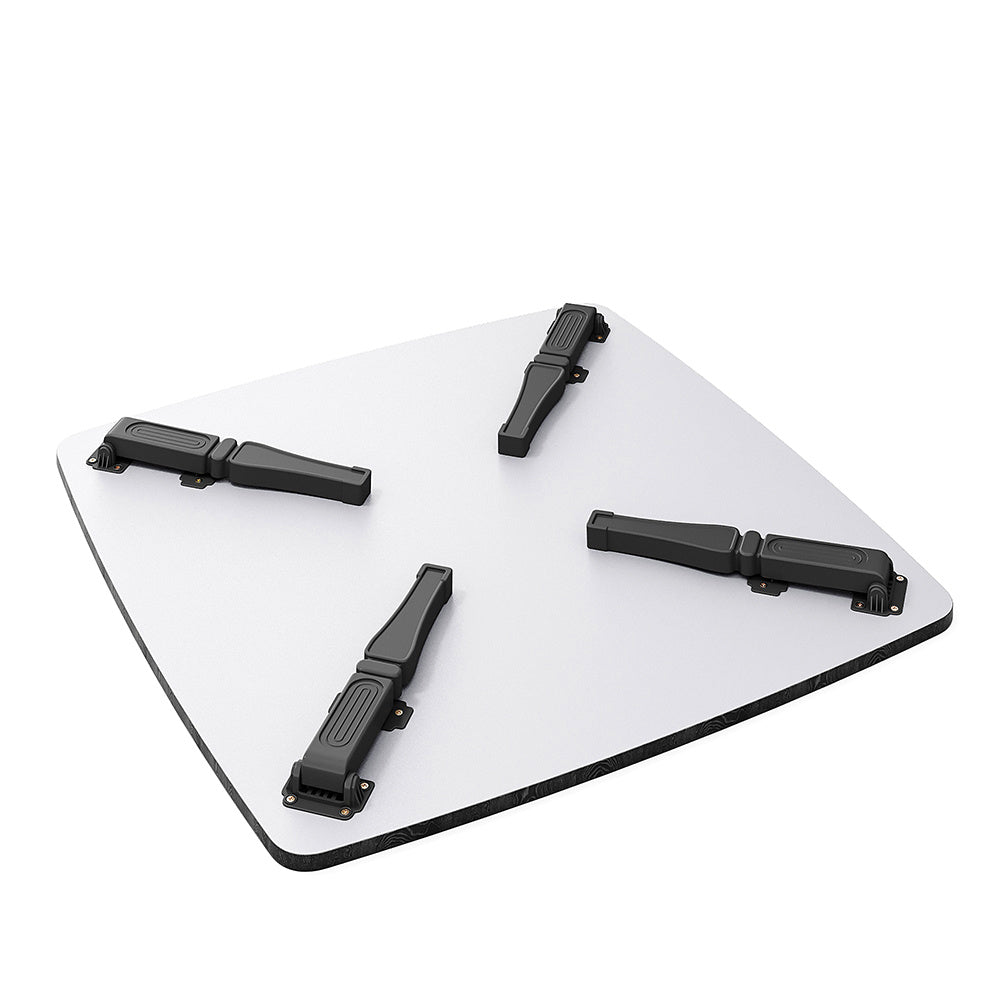 Folding Square Wooden Durable MDF Coffee Table Compact Modern Small Apartment Table