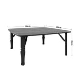 Folding Square Wooden Durable MDF Coffee Table Compact Modern Small Apartment Table
