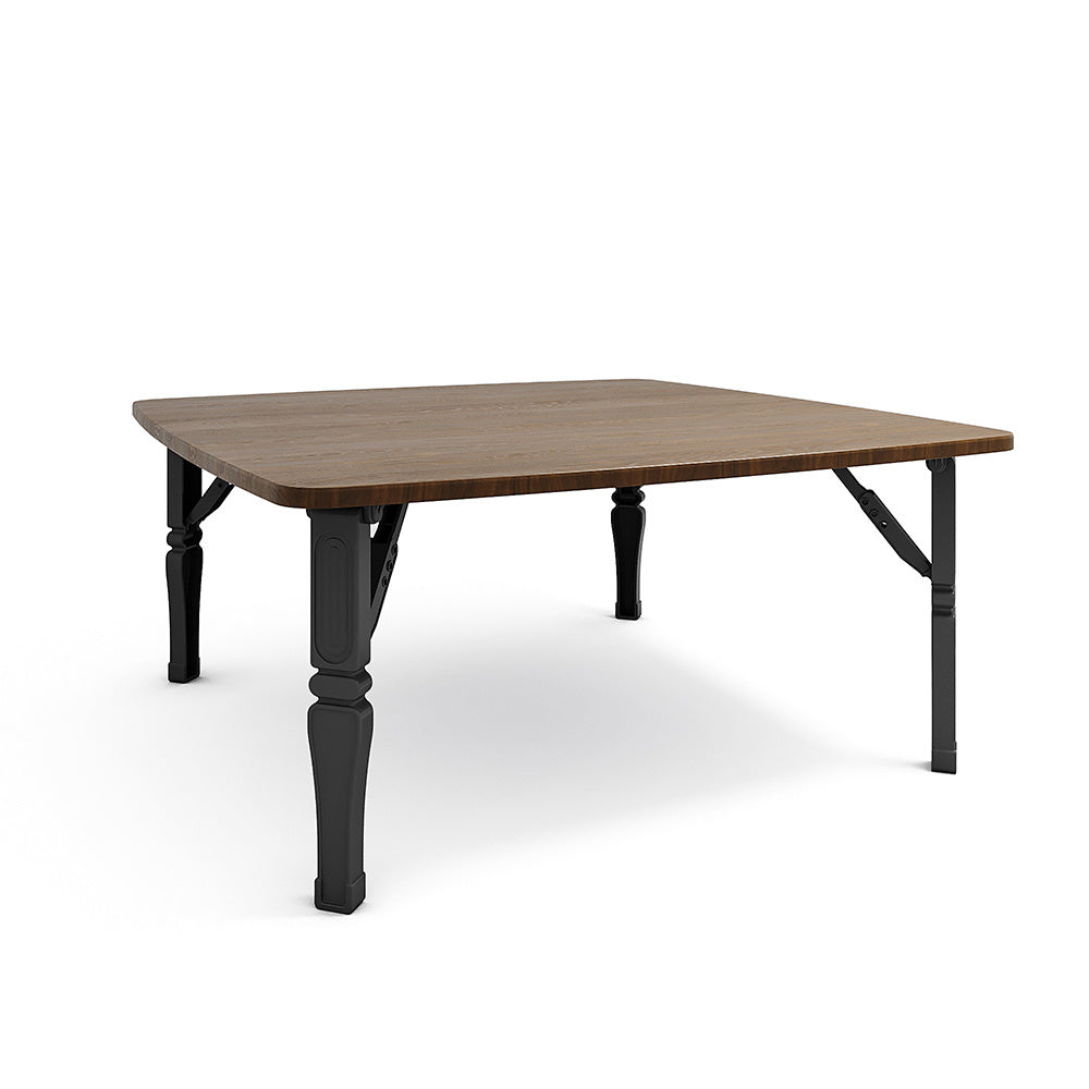 Folding Square Wooden Durable MDF Coffee Table Compact Modern Small Apartment Table