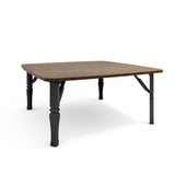 Folding Square Wooden Durable MDF Coffee Table Compact Modern Small Apartment Table