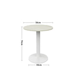 Round Cafe Table Bar Height Modern Small Space Coffee Table