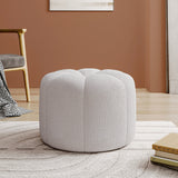 Pumpkin-Shaped Teddy Footstool Plush Soft Cosy Extra Seat