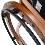 Velvet Swivel Recliner with Footrest Plush Cushion Adjustable Backrest