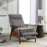 Comfort Fabric Recliner Armchair with High Back Support Plush Cushion
