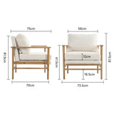 Teddy Bear Fur Accent Chair Cozy Faux Fur Wooden Armchair