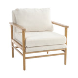 Teddy Bear Fur Accent Chair Cozy Faux Fur Wooden Armchair