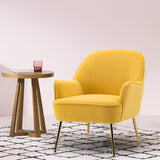 Modern Velvet Upholstered Armchair Comfortable Leisure Chair