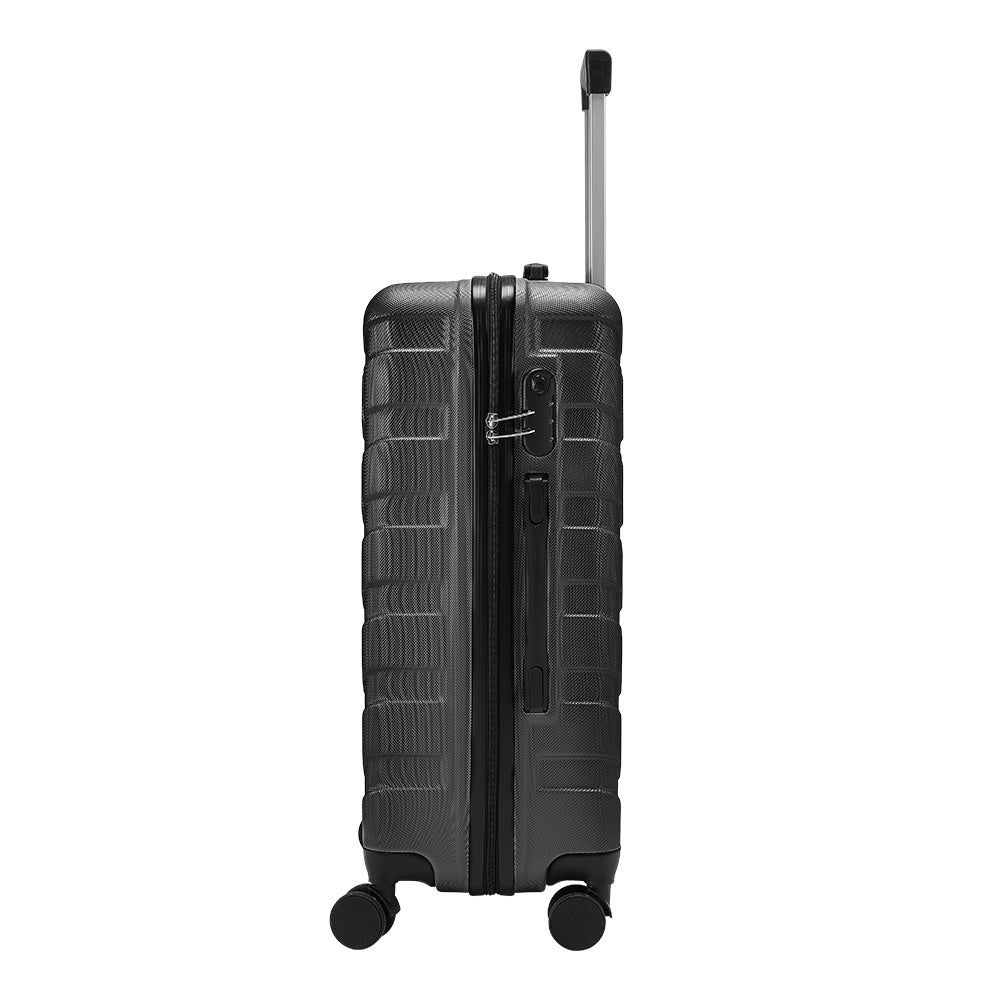 Black 28 inch Rolling Hard Shell Luggage Travel Suitcase