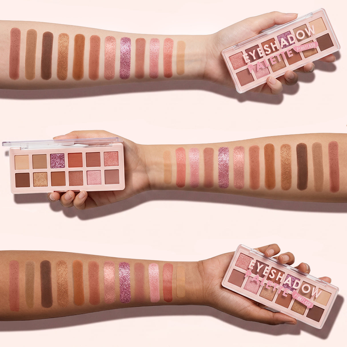 12 Shade Eyeshadow Palette Pink Dessert Matte Shimmer Compact