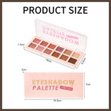 12 Shade Eyeshadow Palette Pink Dessert Matte Shimmer Compact