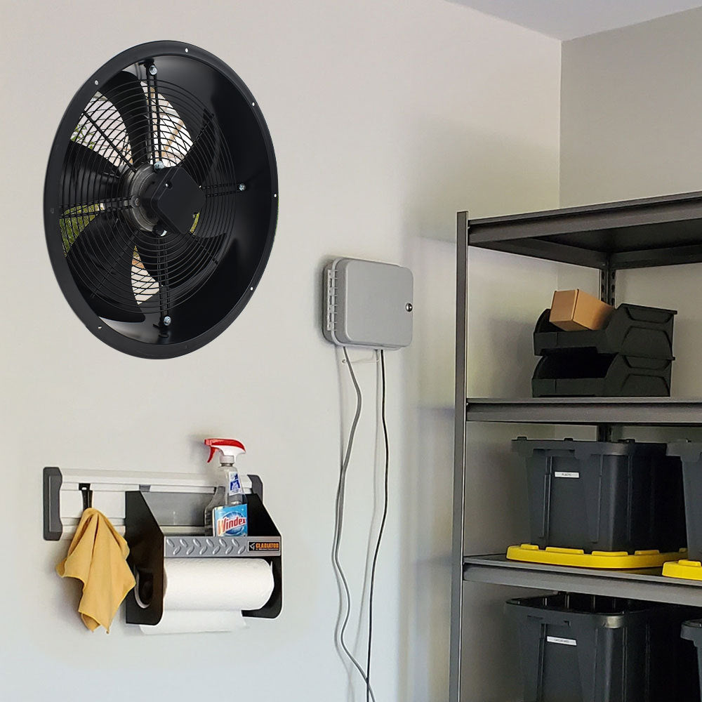 Black 14 inch Ventilation Wall Mounted Exhaust Axial Fan