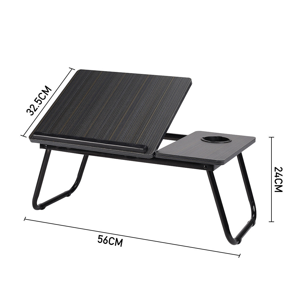 Black Adjustable Laptop Bed Desk