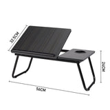 Black Adjustable Laptop Bed Desk