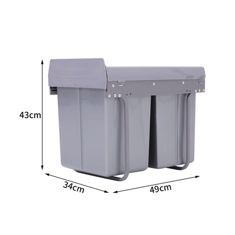 40L Pull Out Recycling Waste Bin