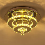30W LED Ceiling Light Crystal Pendant Lamp, Dimmable with Remote