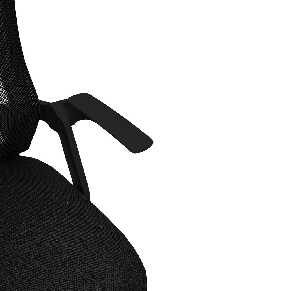 Swivel Office Chair with HeadrestBlack