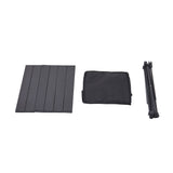 68x45CM Aluminum Portable Roll Top Camp Table with Storage Basket