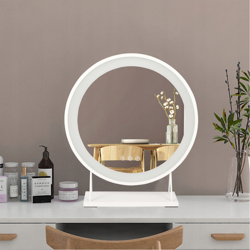 LED Hollywood Makeup Mirror Touch Dimmable 3 Colours Lighting