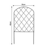 10Pcs Arched Top Iron Garden Fence