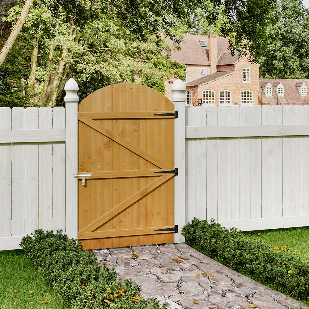 150cm Arch Top Strong Wooden Garden Gate