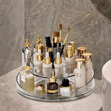 Circular Chic Transparent Makeup Storage Carousel
