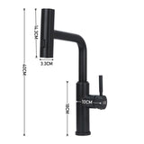 Rotable Pulldown Kitchen Mixer Tap,Black