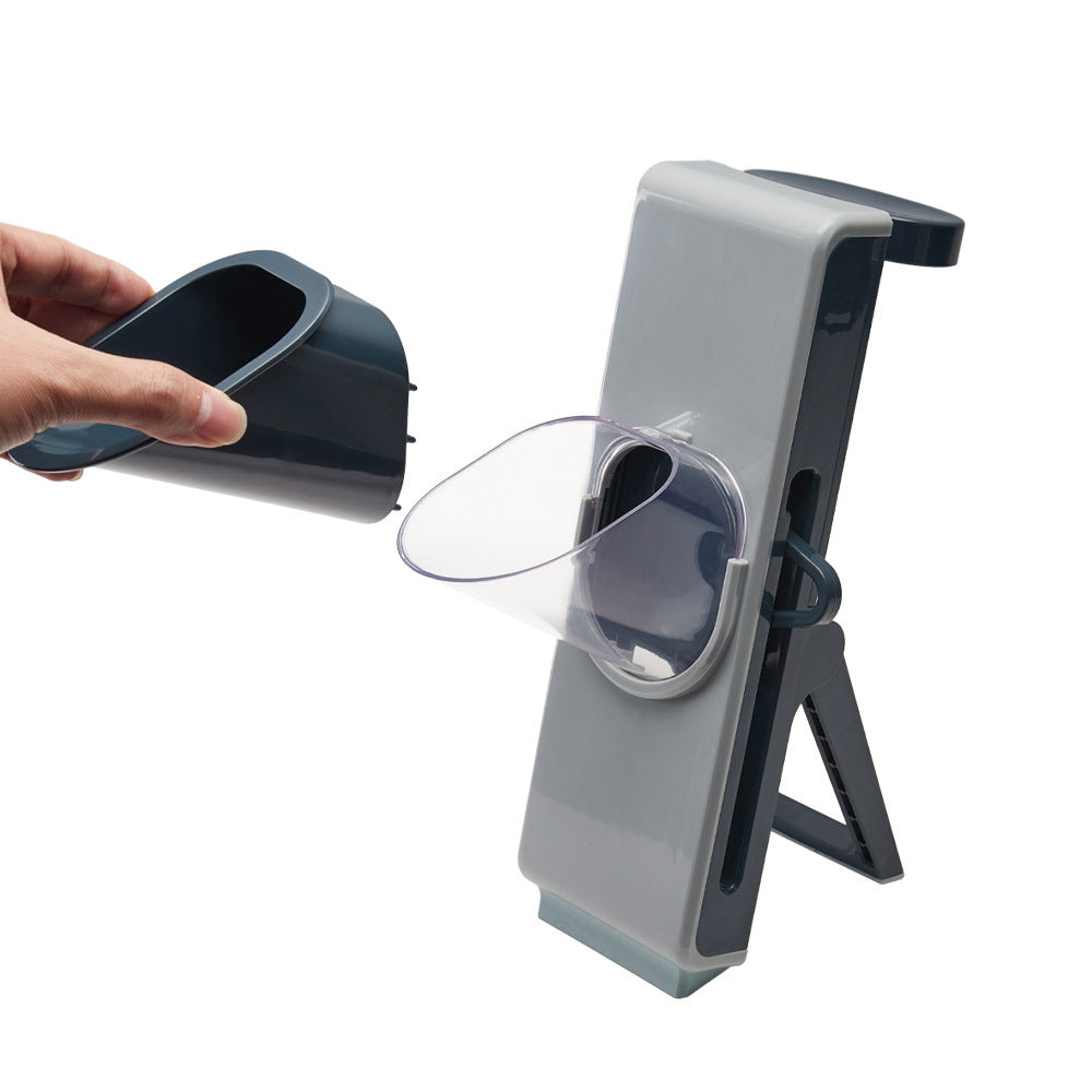 Blue Kitchen Manual Slicer with Food Container