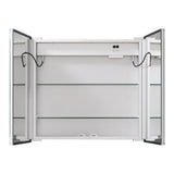 LED Light Up Double Door Bathroom Mirror Cabinet