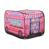 Ice Cream Truck-Themed Play Tent with 2 Top Openings
