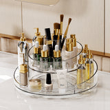 Circular Chic Transparent Makeup Storage Carousel
