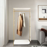 Modern Metal Clothes Rail with Mirror