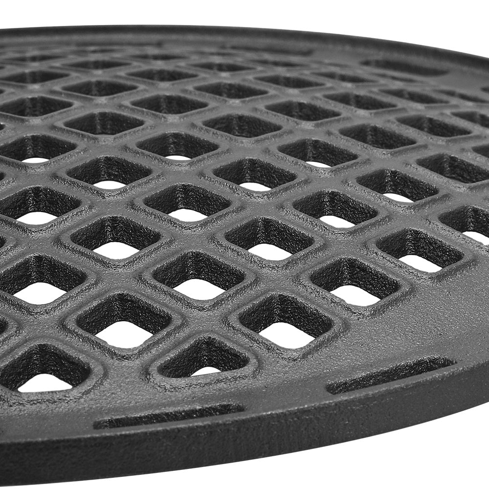 Black Round 33cm Cast Iron Grill Grate