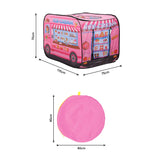 Ice Cream Truck-Themed Play Tent with 2 Top Openings
