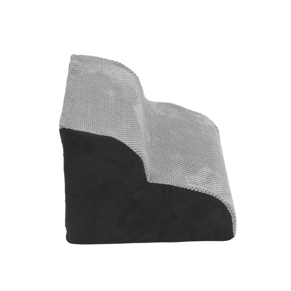 Grey Comfy Non Slip Pet Steps with Removable Cover